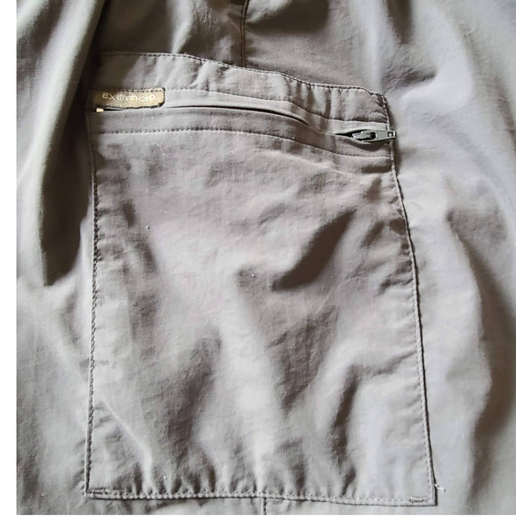 EXOFFICIO Convertible Zip Off Travel Pants Putty Gray Women's 14 - Picture 8 of 14